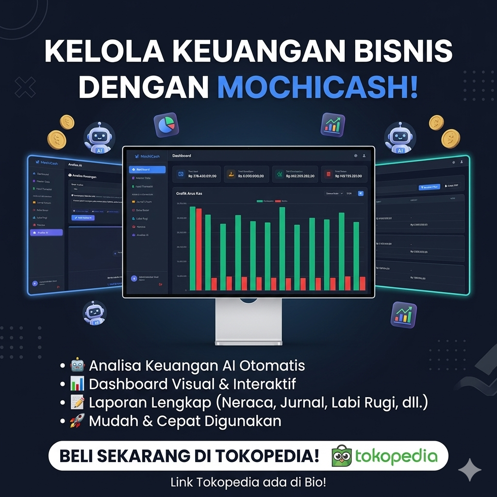 MochiCash - Aplikasi Pembukuan Keuangan Bisnis Berbasis AI